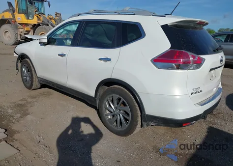 2014 Nissan Rogue Sl z USA, uszkodzony, nr VIN 5N1AT2MV8EC824584